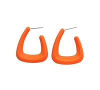 COLORFUL BLING Pendientes de aro triangulares para mujer, acrílicos, geométricos, colores macarrones, aretes atrevidos, regalos de joyería para mujeres, hombres y amigos, talla única, Acrílico, Sin