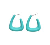 COLORFUL BLING Pendientes de aro triangulares para mujer, acrílicos, geométricos, colores macarrones, aretes atrevidos, regalos de joyería para mujeres, hombres y amigos, talla única, Acrílico, Sin