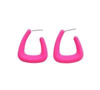 COLORFUL BLING Pendientes de aro triangulares para mujer, acrílicos, geométricos, colores macarrones, aretes atrevidos, regalos de joyería para mujeres, hombres y amigos, talla única, Acrílico, Sin