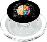 Colorful Brain - Science and Art - Neuroscience Neurólogo PopSockets PopGrip para MagSafe