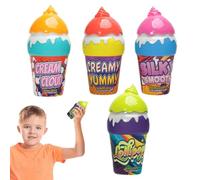 Colorful Bubble Bottles, Kids Outdoor Bubble Toys Set, 2.36x2.36x3.94 Inches 4pcs Bottles with Easy Blow, Safe Bubbles Toys, Cute Bubbles Set with Fun Design, Kids Toy for Party Use