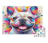 Colorful Bulldog Art Puzzle Mil Piezas Adultos Y Ni?os Actividad Indoor Difícil Elección Amazon Mejora De La Concentración Cartón Premium 70x50cm/1000pcs
