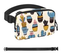 Colorful Cactus-471 - Riñonera unisex de moda, riñoneras de moda, bolsas cruzadas deportivas delgadas a la moda para trotar, senderismo, senderismo, mujer, hombre, multicolor, 4 x 23 x 15 cm,