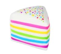 Colorful Cake Puzzle - Rainbow Squeeze Relief Toy, 4 Inch Foam Layer Bounce, Soft Elastic Grip Comfort, Game Sensory Relaxation Accessory, Stress Toys for Home Office Classroom