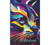 Colorful Cat Notebook: A Vibrant Wide-Ruled Notebook with 200 Pages for Art Lovers and Creative Souls for Journaling, and Everyday Notes