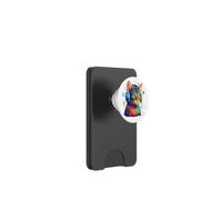 Colorful Cat Portrait Art Headphones Music Lover Graphic PopSockets PopWallet para MagSafe
