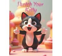 Colorful Cat Sketch Pad: Large 8.5 x 11 with 110 Blank Unlined Pages for Drawing, Doodling, Painting, and Art Work - Sketchbook/Notebook for Artists, Kids, and Cat Lovers! (Kids Coloring Books)