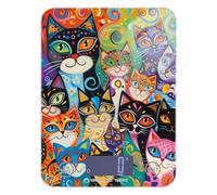 Colorful Cats - Báscula digital de cocina fácil de limpiar, 11 libras/1 onzas, escala digital de 5 kg/5 g, escala digital de gramos pequeños con 4 unidades para cocinar jabón, preparar comidas (pilas