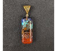 Colorful Chips Stone Natural Chakra Energy Pendant Pendulum Amulet Crystal Pendant for Women-B style