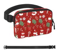 Colorful Christmas-111 - Riñonera unisex de moda, riñoneras deportivas, delgadas, a la moda, para correr, senderismo, senderismo, mujer y hombre, multicolor 06, 1.5x9.0x5.9in/4x23x15cm
