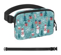 Colorful Christmas-144 - Riñonera unisex de moda, riñoneras deportivas, delgadas, a la moda, para correr, senderismo, senderismo, mujer y hombre, Multicolor 03, 1.5x9.0x5.9in/4x23x15cm