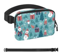 Colorful Christmas-144 - Riñonera unisex de moda, riñoneras deportivas, delgadas, a la moda, para correr, senderismo, senderismo, mujer y hombre, multicolor 09, 1.5x9.0x5.9in/4x23x15cm