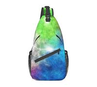 Colorful Cloud Jewel Dragonfly Crossbody Mochila Sling Bag Hombres Mujeres Senderismo Chest Pack Mochila