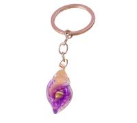 Colorful Conch Keychain For Car Key Souvenir For Women Girl Purse Handbag Hanging Keyrings DIY Jewelry Accessories para Llaves de casa y Mochilas(Blue)