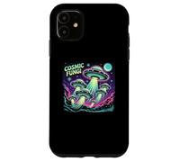 Colorful Cosmic Mushrooms Galaxy Universe Cosmos Fungi Carcasa para iPhone 11