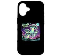 Colorful Cosmic Mushrooms Galaxy Universe Cosmos Fungi Carcasa para iPhone 16