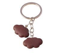 Colorful Cute Resin White Cloud Keychains for Women Souvenir Handbag Pendants Summer Vacation Keyring DIY Jewelry para Llaves de casa y Mochilas(Style 265-3)