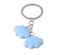 Colorful Cute Resin White Cloud Keychains for Women Souvenir Handbag Pendants Summer Vacation Keyring DIY Jewelry para Llaves de casa y Mochilas(Style 265-5)
