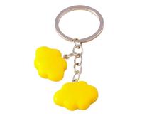 Colorful Cute Resin White Cloud Keychains for Women Souvenir Handbag Pendants Summer Vacation Keyring DIY Jewelry para Llaves de casa y Mochilas(Style 265-4)