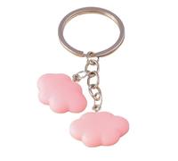 Colorful Cute Resin White Cloud Keychains for Women Souvenir Handbag Pendants Summer Vacation Keyring DIY Jewelry para Llaves de casa y Mochilas(Style 265-2)