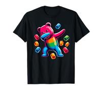 Colorful Dabbing Gummy Bear Candy Lovers Kids Boys Bear Dab Camiseta