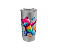 Colorful Dabbing Gummy Bear Candy Lovers Kids Boys Bear Dab Vaso térmico de acero inoxidable de doble pared