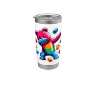 Colorful Dabbing Gummy Bear Candy Lovers Kids Boys Bear Dab Vaso térmico de acero inoxidable de doble pared