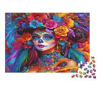Colorful Day of Dead Colourful Peaceful Forest Path 1000 Pieces Jigsaw Puzzles Adults Birthday Fun Present & Activity 70x50cm/1000pcs