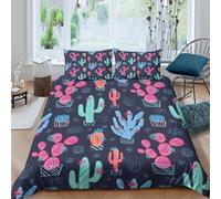 Colorful Desert Funda Edredon Microfibra Juego de Ropa de Cama de 3 Piezas Impresión 3D Cierre de Colorido Desert diseño Funda de Edredón Funda de Almohada a Juego Transpirable Lavables for Adultos