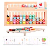 Colorful Design Matching Game, Wooden Matching Board, Word Matching Toy, Decorative Early Learning Toy for Kids, Preschoolers, 3 to 6 Year Old, Present, Indoor, Multicolor