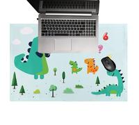 Colorful Desk Writing Mat, Dinosaur World Map Desk Pad, 17.11 Inches Student Desks Organizer with Smooth, Table Protector Desks Mat, Waterproof Mousepad with Design Mats for Home School Studio