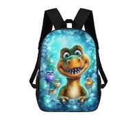 Colorful Dinosaur Friends Mochila Escolar Grande Para Niños, Niñas, Adolescentes, Hombres Y Mujeres 17inch