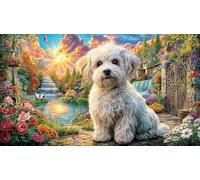 Colorful-Dog-in-Graffiti-Street 1000 Piezas Puzzle Reciclado Juego desafiante Educativo para relajación Creatividad Regalo 38x52/1000pcs