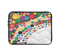 Colorful Dot Swirl - Funda acolchada para portátil de 38 a 40.6 cm