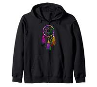 Colorful Dreamcatcher Feathers Native Tribal Sudadera con Capucha