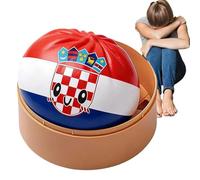 Colorful Dumpling Toy, National Flag , Soft Bun Fidget, Sensory Relief Gadget with Rebound Feel, Cute Stress Toy with Compact Design, Novelty Gift for Home or School and Travel