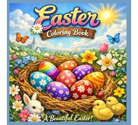 Colorful eggs are in the nest, what a beautiful Easter!: Bunte Eier sind im Nest, welch ein schönes Osterfest! (Ausmalbücher zum Entspannen für Große und Kleine Entdecker)