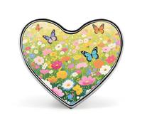 Colorful Elephant Painting Lapel Pin Heart Brooches And Pins - Metal Badge for Shirts, Jackets, Hats | Durable Fashion Accessory & Gift for Men, Women, Events