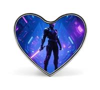 Colorful Elephant Painting Lapel Pin Heart Brooches And Pins - Metal Badge for Shirts, Jackets, Hats | Durable Fashion Accessory & Gift for Men, Women, Events