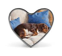 Colorful Elephant Painting Lapel Pin Heart Brooches And Pins - Metal Badge for Shirts, Jackets, Hats | Durable Fashion Accessory & Gift for Men, Women, Events