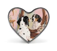 Colorful Elephant Painting Lapel Pin Heart Brooches And Pins - Metal Badge for Shirts, Jackets, Hats | Durable Fashion Accessory & Gift for Men, Women, Events