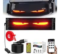 Colorful Eye Lamp Soft Screen for Car Windows, Devil Eyes Car Lights, Blazexel Devil Eyes Light, Car Window Programmable Flexible LED Screen, DIY Car Dynamic LED Smart Colorful Eye Lamp (70 * 173mm)