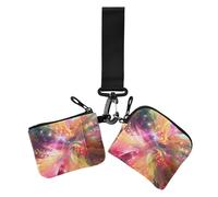 Colorful Fantasy River Of Stars - Carteras para mujer, tamaño compacto, monedero con correa de muñeca para uso diario, 2 unidades, Río de estrellas de fantasía colorida, 1 size, Casual