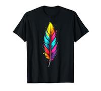 Colorful Feathers Tribal Native American Indian Indigenous Camiseta