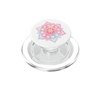 Colorful Floral Mandala Sacred Fractal Geometry Good Vibe PopSockets PopGrip para MagSafe
