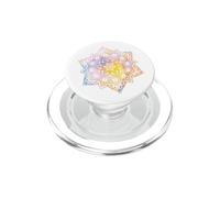 Colorful Floral Mandala Sacred Fractal Geometry Good Vibe PopSockets PopGrip para MagSafe