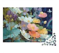 Colorful Flower Garden Colourful Dreamy Flower Field 1000 Pcs Jigsaw for Adults & Kids Unique Challenging Fun Activity 38x26cm/1000pcs
