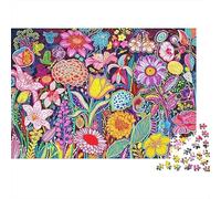 Colorful Flowers 1000 Piezas Puzzle Papel Reciclado Various Bloom Adulto Jigsaws Imposible Difícil Difícil Desafiante Alivia la Demencia Senil Divertido 38x26cm/1000pcs