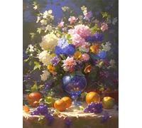 Colorful Flowers 120 Piece Jigsaw Puzzles for Adults, Colourful, Challenging & Brainteasing Adult Puzzles 120 Pieces Grapes, Fun jigsaws for The Whole Family 10x8 Inch