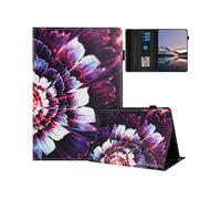 (Colorful Flowers, Multicolor) Tablet Case For Amazon Fire 7 (2019) (2017) 2015 Pattern Leather Cover Auto Sleep Wake, Card Holder